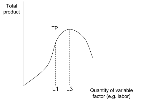 Theory of the Firm - Production: Total product diagram